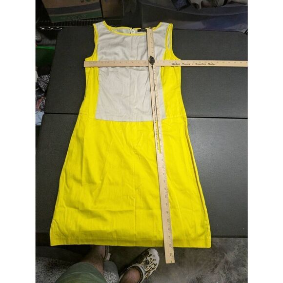 NWT The Limited Colorblock Dress - Yellow and Cream/Tan Women's Size 4 - Picture 5 of 5